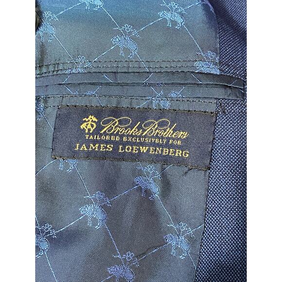 Vintage Brooks Brothers Blazer Mens Xl Blue 100% Coat Jacket Made In USA - Picture 4 of 14